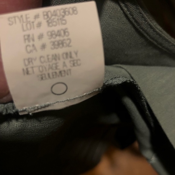 Theory light moss green size 6 linen blend short sleeve dress - Picture 7 of 9